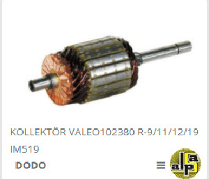 MARŞ KOLLEKTÖRÜ-VT 12V 102380 R-9/11/12/19 - DODO-IM519