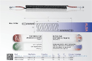 TIR HAVA HORTUMU-SIYAH 5m (KIRMIZI DESTEKLI) (POLIÜRET - ALSA-05HH0107C