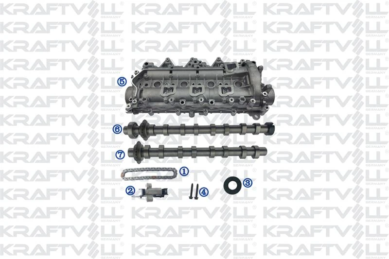 Psa Eksantrık MIL Seti (emme+egzoz + Ust Kapak + Zincir ( 8 MM ) + Gergi 2008-208 I-II-3008 II-301-308 I - Kraftvoll 12100148