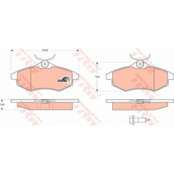 ON FREN BALATASI C2 C3 C3 PLURIEL 1,1 1,4I 1,6HDI 03> - TRW GDB1495