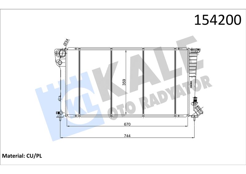 MOTOR RADYATOR PARTNER (2 SIRA) - KALE 0403032PA