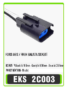 SOKET>FORD   ABS / FREN BALATA   S2007 - EKS-2C003