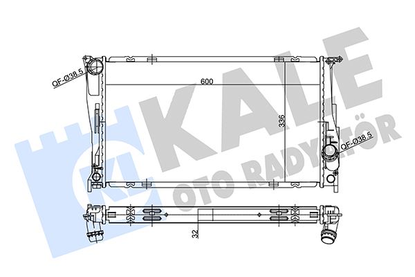 MOTOR SU RADYATORU BMW N54 N55 N20 E82 E84 E88 E89 E90 E92 E93 - KALE 356230