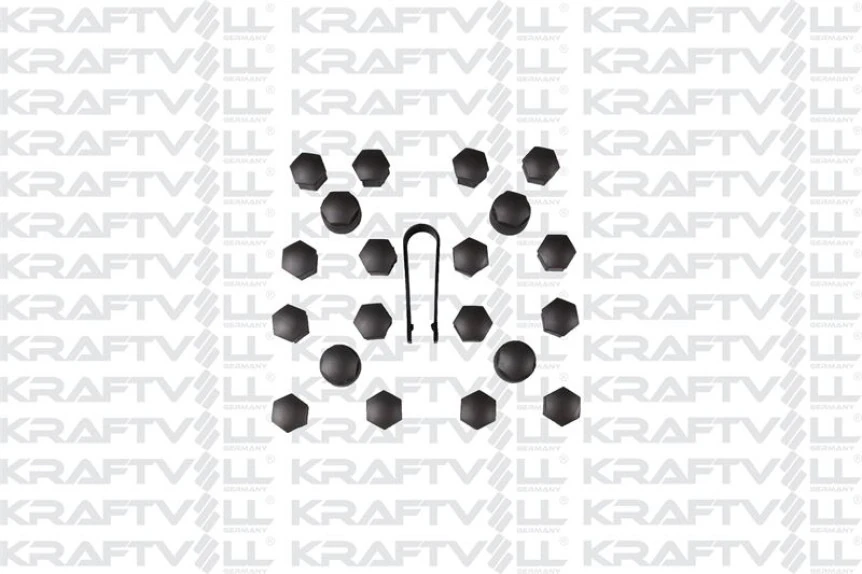 Vag Bijon Kapagı Takım Gri 20 Ad 16 Normal+4 Sifreli+cikarma Aparatı A1 A3 A4 A5 A6 A7 A8 Q3 Q5 Q7 - Kraftvoll 21030299