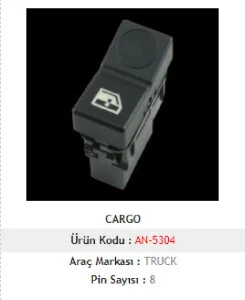 Unıversal Can Anahtarı>ford Cargo Cam Anah. Sol - Mcar-An5304