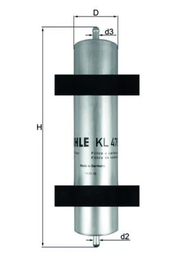 Bmw Yakıt Filtresi - H156wk - Mhl Kl478