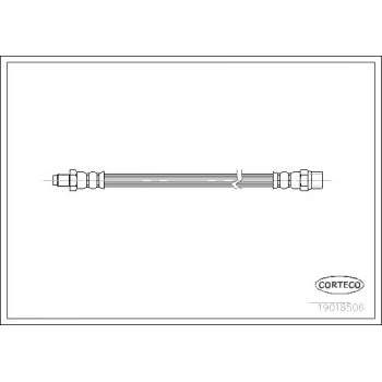 Bmw Fren Hortumu Arka (227mm) Bmw E21 E30 E36 E46 E28 E34 E23 E24 E32 Z3 79>05 Audı A6 C4 94>97 - Corteco 19018506