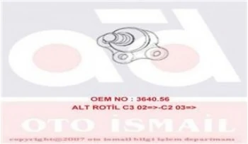 Psa Alternator Gergi Rulmanı P307 C4 P207 P1007 C2 C3 C3 II C3 Plurıel Et3j4 (1.4 16v) P301 C Elysee P30 - Alt 03366