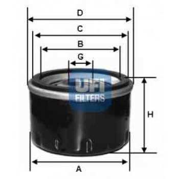 ACURA (USA),BOBCAT,FORD (AYAG FILTRESI DOBLO ALBEA PALIO BRAVO MAREA PUNTO ASTRA F COMBO CORSA A B V - UFI 23.243.00