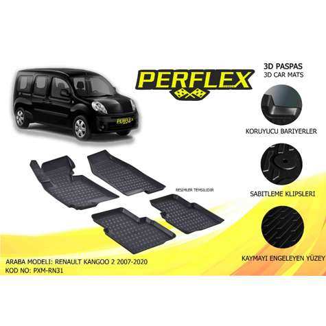 PASPAS 3D HAVUZLU X-MAT KANGOO 2 2007-2020 - PERFLEX PXM-RN31