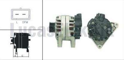 ALTERNATOR 12V 70AH BERLINGO JUMPY XSARA SCUDO 1,9D P1007 P206 PARTNER 1,1 / 1,4 1,9D - LUCAS LEA0491