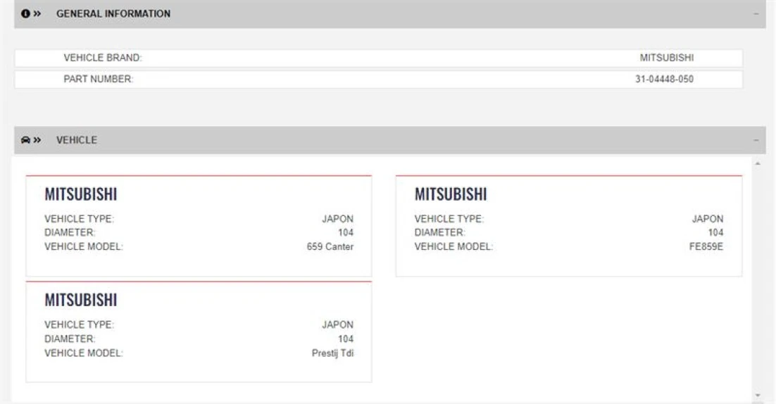 Mitsubıshı Ticarı Piston Segmanlı (0.50)(turbo) Mitsubıshı Fuso Canter Fe659 Fe859 4d34-T D4db Hd65 Hd72 - Yenmak 31-04448-050