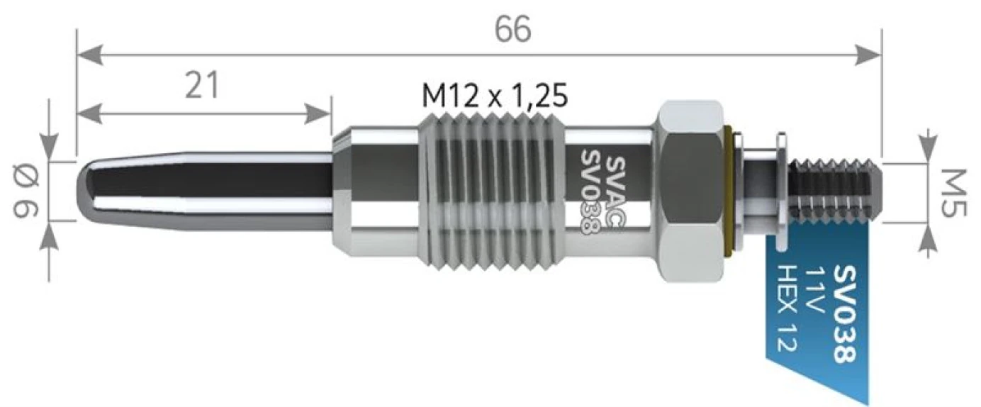 Renault Kizdirma Bujısı 11v Ducato Movano Master Trafıc 2,5td 94>02 Escort Orıon 1,6td / 1,8td 86>99 Fiesta - Svac Sv038