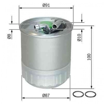 YAKIT FILTRESI W204 07>14 C219 05>10 W164 05>11 W463 06> VIANO W639 03> VITO W639 03> SPRINTER 06>09 - BOSCH F026402056