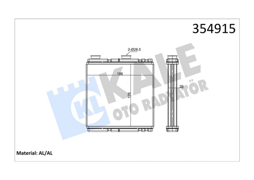 Renault Kalorıfer Radyatoru - Kale 354915