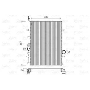 MOTOR SU RADYATOR P206 GTI EW10J4 (2,0 16V) 10 / 00>OLCU: (562,5*378,6*27) - VALEO 732906