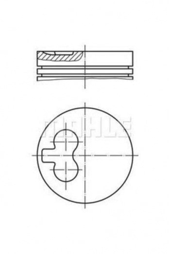 MOTOR PISTON SEGMAN SAXO ZX XSARA AX P106 NISSAN MICRA TUD5 1,5DIZEL (77,00MM) / (0,40 FARKLI) - MAHLE 0390101