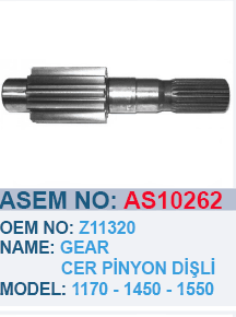 JOHN DEERE 1170 1450 CER PINYON DIŞLI - Z11320 - AS10262