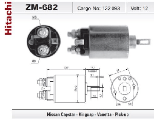 MARŞ OTOMATİĞİ-12V NİSSAN - CAPSTAR - PİCK-UP - ZM-682