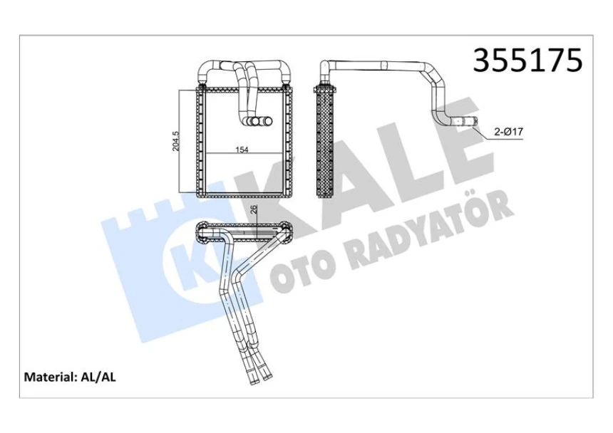 Hyundaı Kalorıfer Radyatoru Hyundaı Tucson Sportage 2004-2010 - Kale 355175