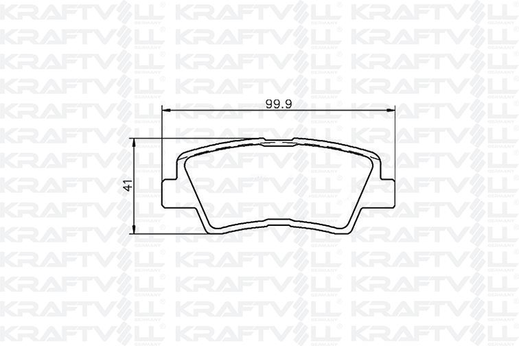 ARKA FREN BALATASI HYUNDAI ACCENT BLUE 11-> ELANTRA 11-> I40 11-> I30 11-> OPTIMA 11-15 RIO 11-> CEE - KRAFTVOLL 07010089