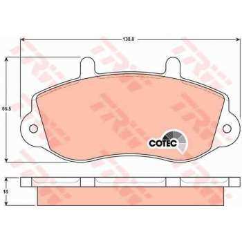 ON FREN BALATASI MASTER II MOVANO (15"INC) - TRW GDB1380