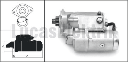 MARS MOTORU 12V / 2,2kW / 9DIS DAIHATSU F50J,F55P,F55V, - LUCAS LES0076