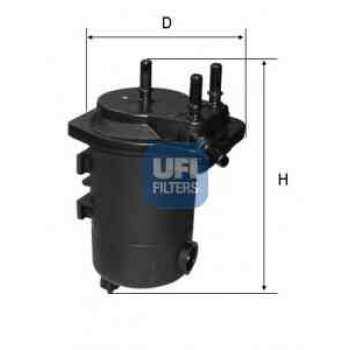 YAKIT (MAZOT) FILTRESI MEGANE II 1,5DCI (02 ) SCENIC II 1,5 DCI (03 ) / (DELIKLI) - UFI 24.051.00