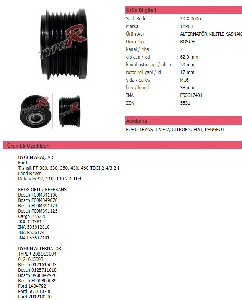 Unıversal A. Kilitli Kasnak  Alt: Typer 20bos3004ford Transıt V347citroenfiatpeugeot - Typer-29.x-9096-Ezl