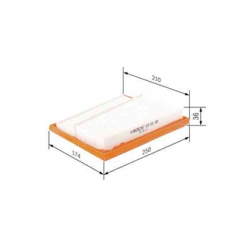 HAVA FILTRESI SOL X164 09>12 W204 07>14 W211 05>08 W221 05>13 W251 06>12 - BOSCH F026400388