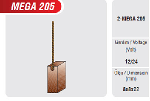 BAŞKURT KLİMA KÖMÜRÜ   8x8x22…... - MEGA-MEGA205