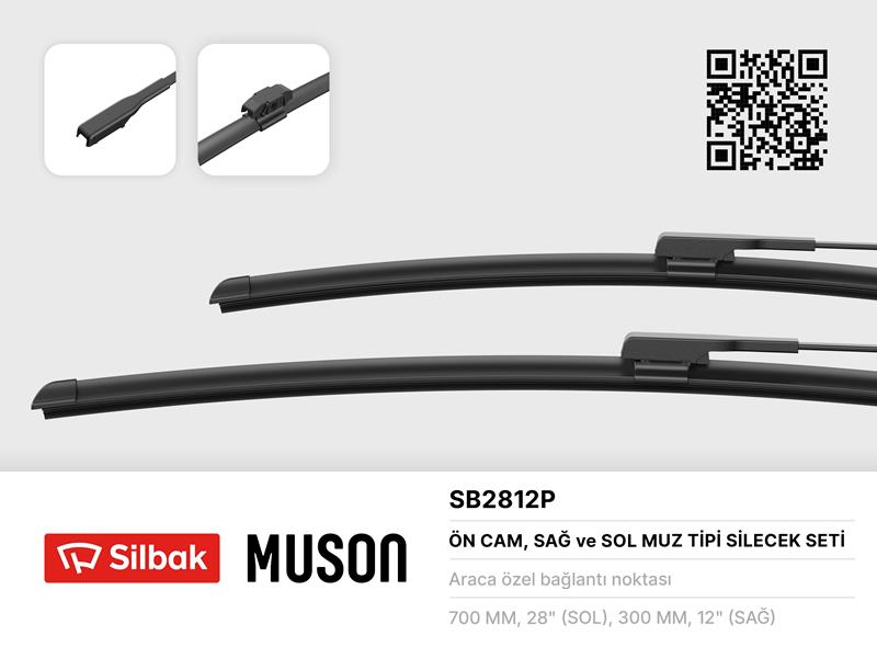SILECEK SUPURGESI CLIO V 06-19 700 MM 300 MM - SILBAK SB2812P