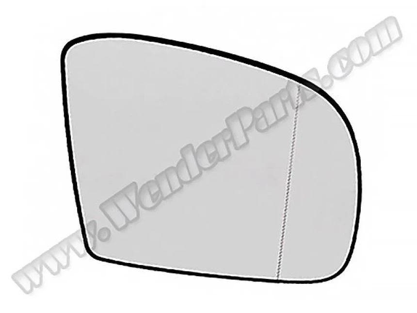 Mercedes Dis Dikiz Ayna Camı Sag (isitmalı, Asferik) ML-Class W164 06>09 R-Class W251 06>09 - Wenderparts Ma2518101219