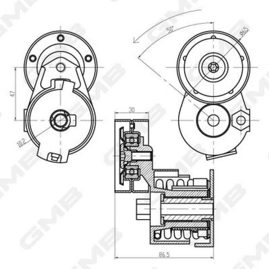Renault V Kayıs Gergisi Komple - V Kayıs Gergisi Komple - Gmb Gat20980