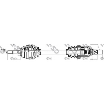 AKS SOL KOMPLE (BMOU/LM05)  F4R 770 6 VITES MEGANE II 2.0 16V - GSP 250441