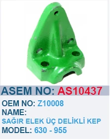 JOHN DEERE 630 955 SAĞIR ELEK ÜÇ DELIKLI KEP - Z10008 - AS10437
