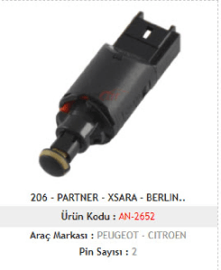 FREN MÜŞÜRÜ>206 - PARTNER - XSARA - BERLINGO BRAKE FREN MÜŞÜRÜ - MCAR-AN2652