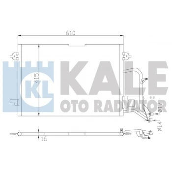 Vag Klima Radyatoru (610×415×16) / (kondanser) Passat A4 1.9tdi 1.8 / 1.8t 97> - Kale 342935