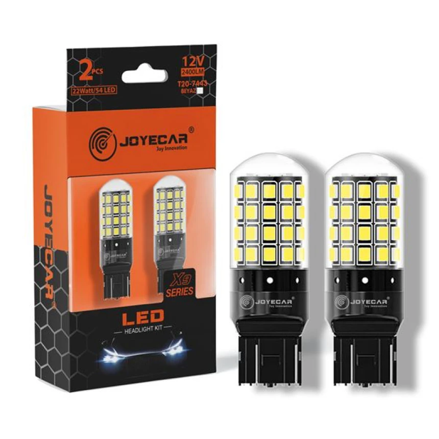 Unıversal Joyecar X9 Serisi T20 Cift Duy 7443 W21w Lamba Beyaz - Joyecar X97443b