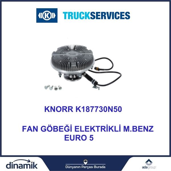 FAN GOBEGI ELEKTRIKLI KISA TIP MERCEDES BENZ ACTROS EURO 5 - KNORR K187730N50