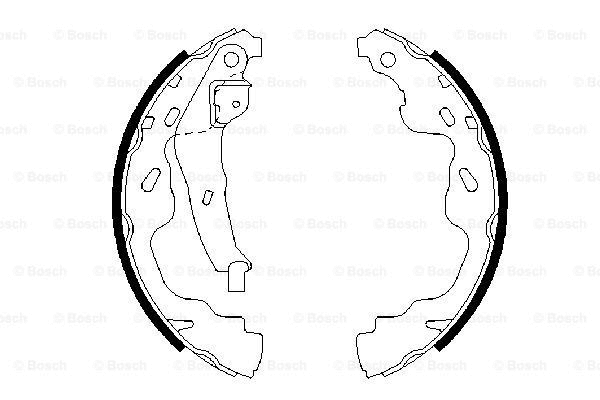 ARKA FREN BALATASI PABUC TOYOTA VERSO 04-09 YARIS 03-05 SPLASH 08-> SUZUKI SWIFT III 06-> CITROEN C1 - BOSCH 0986487665
