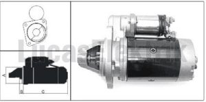 MARŞ MOTORU>.OTYL.FIAT35 KMY.M113 24V - LUCAS-61924031