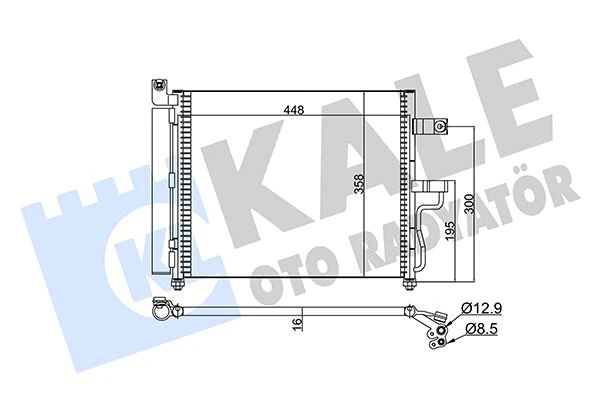 Hyundaı Klima Radyatoru Hyundaı Accent 1.3 2000-2005 (424×364×17) - Kale 379100