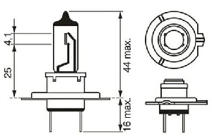 Unıversal Ampul (eco) 12v H7 55w Px26d (1987302924) - Bosch-1987302804