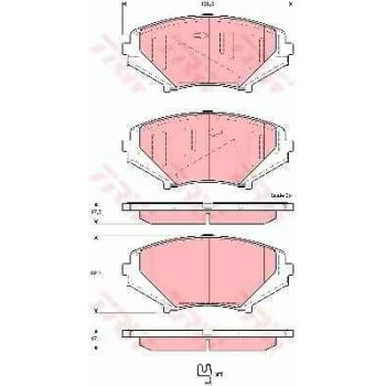 Mazda On Fren Balatası Mazda Rx 8 2,6 03>12 - Trw Gdb3356