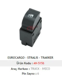 Unıversal Cam Anahtarı-İveco Stralıs - Trakker - Eurocargo Sol - Mcar-An5156