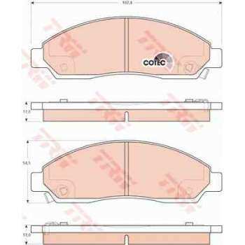 ON FREN DISK BALATASI ISUZU D-MAX 4X2 4X4 04>10 - TRW GDB3466