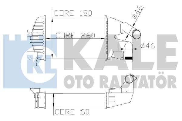 TURBO RADYATORU ASTRA H ZAFIRA B Z13DTH Z17DTH Z19DT - KALE 345800
