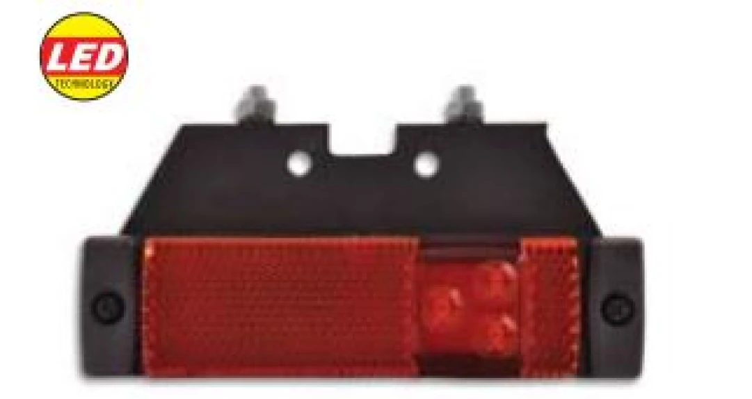 Dorse Truck İsaret Lambası Unıversal Dorse Kirmizi Braketli 24v - Mars 720307