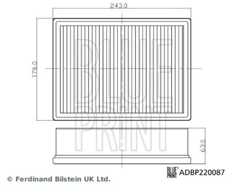 Renault Hava Filtresi M4r M5p Megane IV - Blueprint Adbp220087